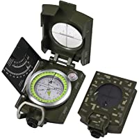 Proster Brújula Militar Impermeable Profesional- Brújula Metal para Apuntar Clinómetro de con Bolsa de Transporte para…